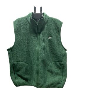 Nike Men's Dark Green Fleece Vest XL